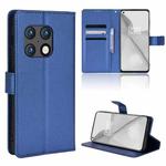 For OnePlus 10 Pro 5G Diamond Texture Leather Phone Case(Blue)