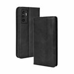 For vivo S10e / V23e 4G / 5G Magnetic Buckle Retro Texture Leather Phone Case(Black)