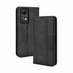 For Infinix Note 11 Pro Magnetic Buckle Retro Texture Leather Phone Case(Black)