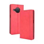 For Nokia X100 / X10 / X20 Magnetic Buckle Retro Texture Leather Phone Case(Red)