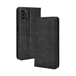 For Oukitel K9 Pro Magnetic Buckle Retro Texture Leather Phone Case(Black)