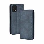 For Umidigi A11s Magnetic Buckle Retro Texture Leather Phone Case(Blue)