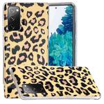 For Samsung Galaxy A03s 166mm EU Version Electroplating TPU Protective Phone Case(Leopard Texture)