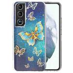 For Samsung Galaxy S22 5G Electroplating TPU Protective Phone Case(Butterflies)