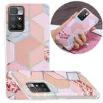 For Xiaomi Redmi 10 Electroplating TPU Protective Phone Case(Pink Rhombus)