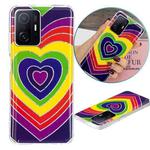 For Xiaomi 11T / 11T Pro Electroplating TPU Protective Phone Case(Love Heart)