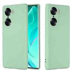 For Honor 60 Pure Color Liquid Silicone Phone Case(Green)