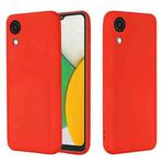 For  Samsung Galaxy A03 Core Pure Color Liquid Silicone Phone Case(Red)