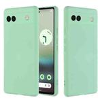 For Google Pixel 6a Pure Color Liquid Silicone Phone Case(Green)