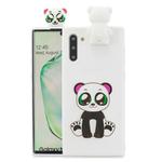 For Galaxy Note 10 Cartoon Shockproof TPU Protective Case with Holder(Panda)