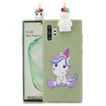 For Galaxy Note 10 Pro Cartoon Shockproof TPU Protective Case with Holder(Unicorn)