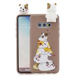 For Galaxy S10e Cartoon Shockproof TPU Protective Case with Holder(Unicorn)