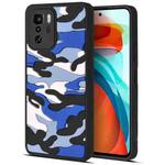 For Xiaomi Redmi Note 10 Pro China / Poco X3 GT Camouflage Clouds Embossed Skin Feel Silicone Shockproof Phone Case(Blue)