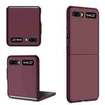 For Samsung Galaxy Z Flip 5G Armor Foldable Phone Case(Wine Red)