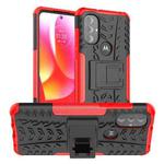 For Motorola Moto G Power 2022 Tire Texture TPU + PC Phone Case(Red)