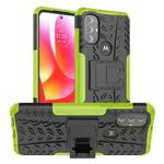 For Motorola Moto G Power 2022 Tire Texture TPU + PC Phone Case(Green)