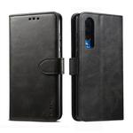 For Huawei P30 GUSSIM Business Style Horizontal Flip Leather Case with Holder & Card Slots & Wallet(Black)