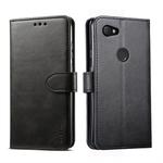 For Google Pixel 3a XL GUSSIM Business Style Horizontal Flip Leather Case with Holder & Card Slots & Wallet(Black)