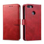 For Huawei P Smart GUSSIM Business Style Horizontal Flip Leather Case with Holder & Card Slots & Wallet(Red)