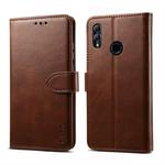 For Huawei Honor 10 Lite / P Smart (2019) GUSSIM Business Style Horizontal Flip Leather Case with Holder & Card Slots & Wallet(Brown)