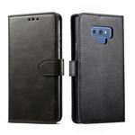 For Galaxy Note 9 GUSSIM Business Style Horizontal Flip Leather Case with Holder & Card Slots & Wallet(Black)