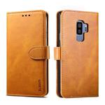 For Galaxy S9+ GUSSIM Business Style Horizontal Flip Leather Case with Holder & Card Slots & Wallet(Khaki)