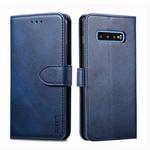 For Galaxy S10e GUSSIM Business Style Horizontal Flip Leather Case with Holder & Card Slots & Wallet(Blue)