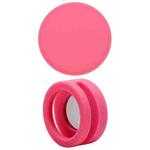 Pet Collar Anti-scratch Shockproof Silicone Case For AirTag, Size:35.9x35.9x19.2mm(Pink)