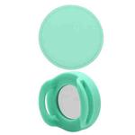 Pet Collar Anti-scratch Shockproof Silicone Case For AirTag, Size:34.1x34.1x17.2mm(Light Green)