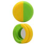 Pet Collar Anti-scratch Shockproof Silicone Case For AirTag, Size:34x34x17.3mm(Yellow Green)