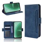 For OPPO A55s 5G JP Version Skin Feel Calf Pattern Leather Phone Case(Blue)