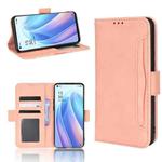 For OPPO Reno7 5G Skin Feel Calf Pattern Leather Phone Case(Pink)