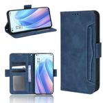 For OPPO Reno7 Pro 5G Skin Feel Calf Pattern Leather Phone Case(Blue)