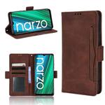 For OPPO Realme Narzo 50A Skin Feel Calf Pattern Leather Phone Case(Brown)