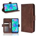 For vivo Y3s 2021 Skin Feel Calf Pattern Leather Phone Case(Brown)