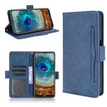 For Nokia X100 / X10 / X20 Skin Feel Calf Pattern Leather Phone Case(Blue)