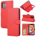 For iPhone 11 Cross Texture Detachable Leather Phone Case (Red)