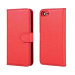For iPhone SE 2022 / SE 2020 / 8 / 7 Cross Texture Detachable Leather Phone Case(Red)