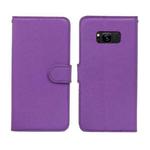 For Samsung Galaxy S8 Cross Texture Detachable Leather Phone Case(Purple)