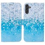 For Samsung Galaxy A13 Painted Pattern Horizontal Flip Leather Phone Case(Sea and Sand)