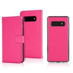 For Samsung Galaxy S10 Cross Texture Detachable Leather Phone Case(Rose Red)