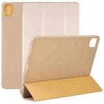 For Xiaomi Mi Pad 5 TPU Three-fold Leather Tablet Case(Gold)
