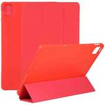 For Xiaomi Mi Pad 5 TPU Three-fold Leather Tablet Case(Red)