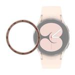 For Samsung Galaxy Watch4 40mm Smart Watch Time Steel Bezel Ring(Rose Gold)