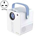 ZXL-Y8 Intelligent Portable HD 4K Projector, UK Plug, Specification: Phone Screen Version(White)