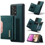 For Samsung Galaxy A33 5G DG.MING M2 Series 3-Fold Multi Card Bag Phone Case(Green)