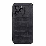 For Honor 60 SE Crocodile Texture Genuine Leather Shockproof Phone Case(Black)