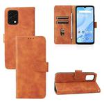 For Umidigi Power 5S Skin Feel Magnetic Buckle Calf Texture PU Phone Case(Brown)