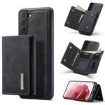 For Samsung Galaxy S22 5G DG.MING M1 Series 3-Fold Multi Card Wallet Phone Case(Black)