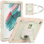 For Samsung Galaxy Tab A8 10.5 2021 X200 / X205 Silicone + PC Tablet Case(Beige + Rose Gold)